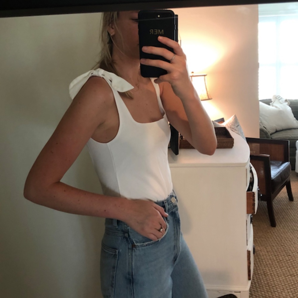 Tie Shoulder Free People Bodysuit